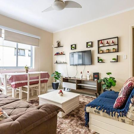 Apartamento Encantador No Guaruja, Praia Da Enseada - Apenas 600M Da Praia ! Bagian luar foto